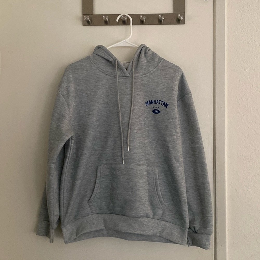 Grey Manhattan Hoodie | S